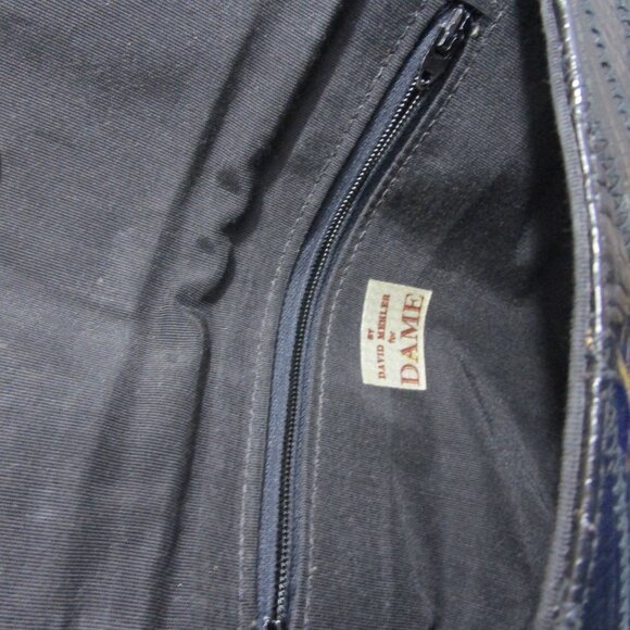 Exotic Snakeskin Purse Clutch Crossbody Shoulder Gold Chain Bag Vintage - Picture 6 of 8